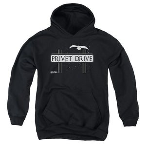 AN OFFCIALLY LICENSED HARRY POTTER PRIVET DRIVE YOUTH HOODIE BLACK