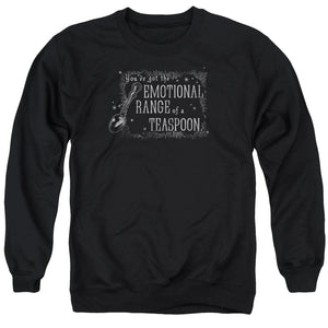 AN OFFCIALLY LICENSED HARRY POTTER ORDER OF PHEONIX/TEASPOON ADULT UNISEX CREWNECK SWEATSHIRT BLACK