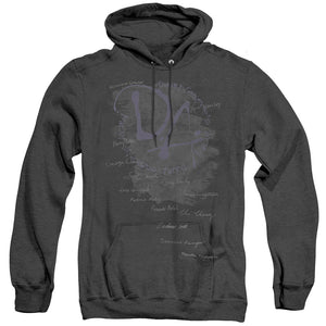 AN OFFCIALLY LICENSED HARRY POTTER DUMBLEDORES ARMY ADULT UNISEX HEATHER PULLOVER HOODIE BLACK