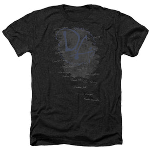 AN OFFCIALLY LICENSED HARRY POTTER DUMBLEDORES ARMY MEN'S HEATHER T-SHIRT CHARCOAL
