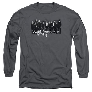AN OFFCIALLY LICENSED HARRY POTTER AND THE ORDER OF PHOENIX DA SQUAD MEN'S LONG SLEEVE T-SHIRT CHARCOAL