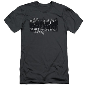 AN OFFCIALLY LICENSED HARRY POTTER AND THE ORDER OF PHOENIX DA SQUAD MEN'S PREMIUM SLIM FIT T-SHIRT CHARCOAL