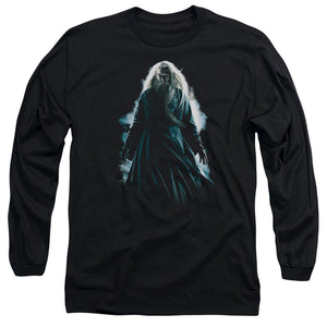 AN OFFCIALLY LICENSED HARRY POTTER DUMBLEDORE BURST MEN'S LONG SLEEVE T-SHIRT BLACK