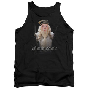 AN OFFCIALLY LICENSED HARRY POTTER DUMBLE DOORS ADULT UNISEX TANK TOP BLACK