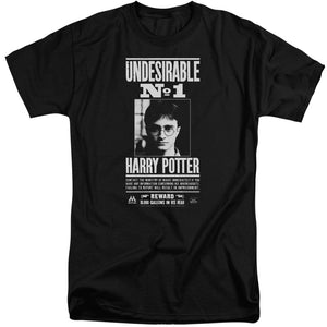 AN OFFCIALLY LICENSED HARRY POTTER UNDESIRABLE NO 1 MEN'S TALL FIT T-SHIRT BLACK