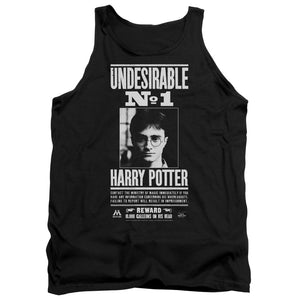 AN OFFCIALLY LICENSED HARRY POTTER UNDESIRABLE NO 1 ADULT UNISEX TANK TOP BLACK