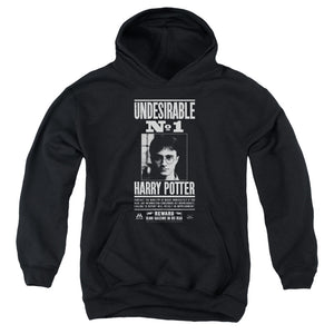AN OFFCIALLY LICENSED HARRY POTTER UNDESIRABLE NO 1 YOUTH HOODIE BLACK