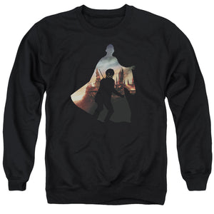 AN OFFCIALLY LICENSED HARRY POTTER VOLDEMORT LOOMS ADULT UNISEX CREWNECK SWEATSHIRT BLACK