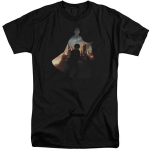 AN OFFCIALLY LICENSED HARRY POTTER VOLDEMORT LOOMS MEN'S TALL FIT T-SHIRT BLACK