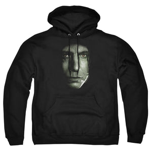 AN OFFCIALLY LICENSED HARRY POTTER SNAPE HEAD ADULT UNISEX PULLOVER HOODIE BLACK