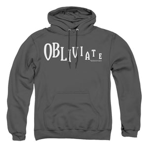 AN OFFCIALLY LICENSED HARRY POTTER OBLIVIATE ADULT UNISEX PULLOVER HOODIE CHARCOAL