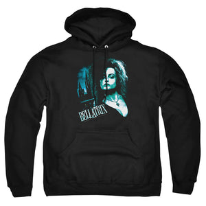 AN OFFCIALLY LICENSED HARRY POTTER BELLATRIX CLOSEUP ADULT UNISEX PULLOVER HOODIE BLACK
