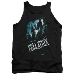AN OFFCIALLY LICENSED HARRY POTTER BELLATRIX FULL BODY ADULT UNISEX TANK TOP BLACK