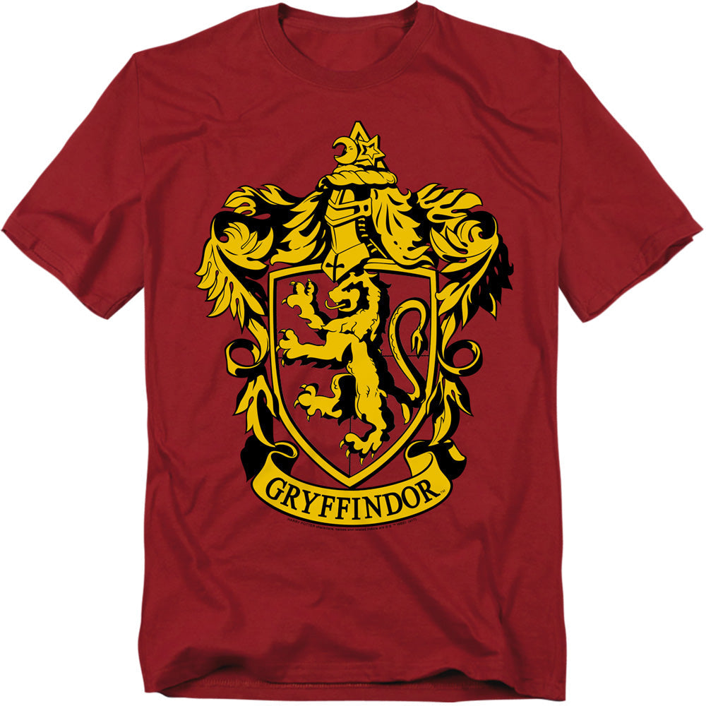 Harry Potter Gryffindor Crest Licensed Adult Unisex T-Shirt Regular Fit Tee