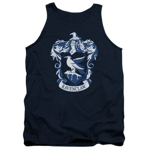 AN OFFCIALLY LICENSED HARRY POTTER RAVENCLAW CREST ADULT UNISEX TANK TOP NAVY