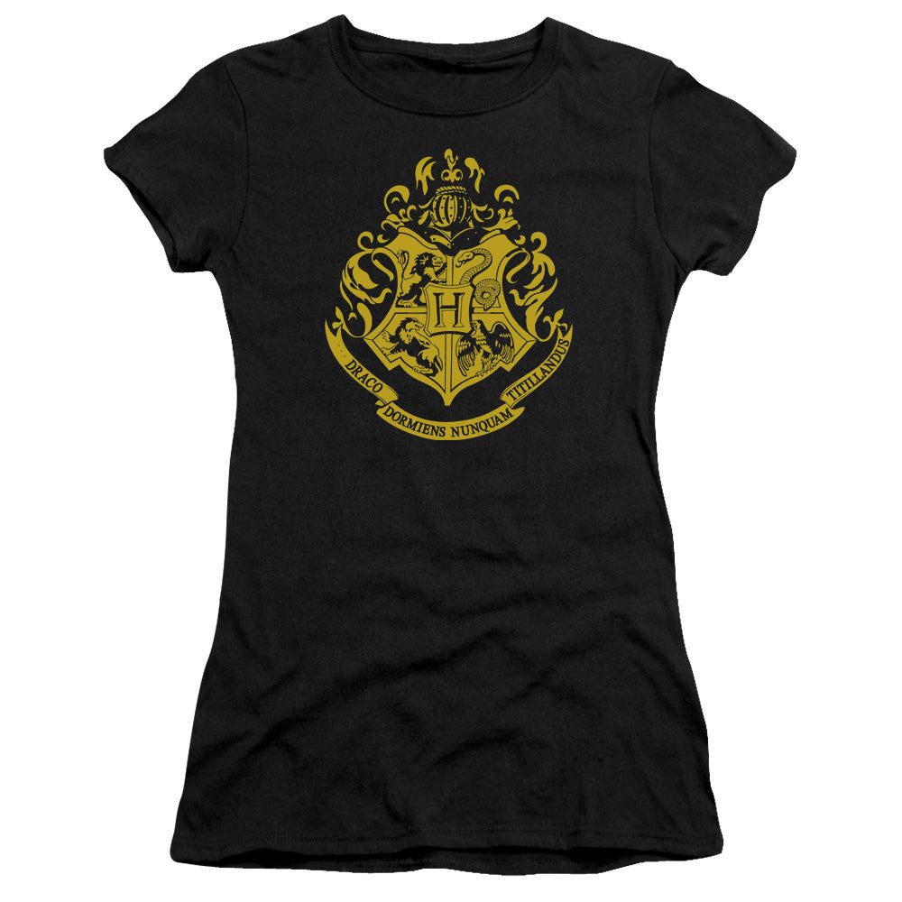 Harry Potter Hogwarts Crest Licensed Women's T-Shirt Juniors SM-XL