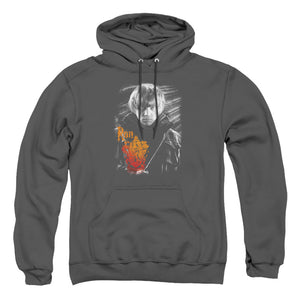 AN OFFCIALLY LICENSED HARRY POTTER RON PORTRAIT ADULT UNISEX PULLOVER HOODIE CHARCOAL