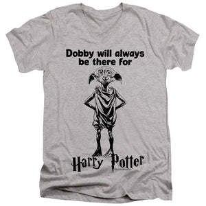 AN OFFCIALLY LICENSED HARRY POTTER ALWAYS BE THERE MEN'S V-NECK T-SHIRT ATHLETIC HEATHER
