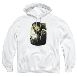 AN OFFCIALLY LICENSED HARRY POTTER SNAPE POSTER ADULT UNISEX PULLOVER HOODIE WHITE