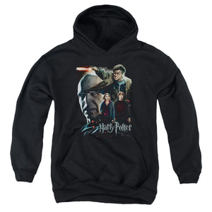 AN OFFCIALLY LICENSED HARRY POTTER FINAL FIGHT YOUTH HOODIE BLACK