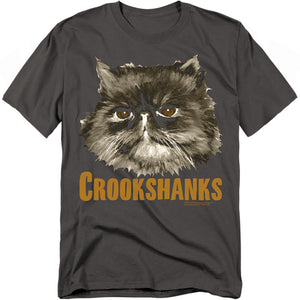 AN OFFCIALLY LICENSED HARRY POTTER CROOKSHANKS MEN'S REGULAR FIT T-SHIRT BLACK