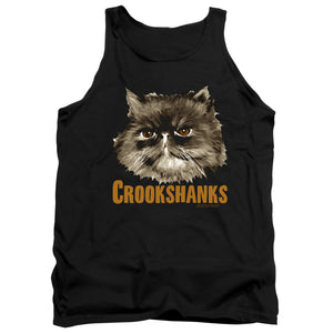 AN OFFCIALLY LICENSED HARRY POTTER CROOKSHANKS ADULT UNISEX TANK TOP BLACK
