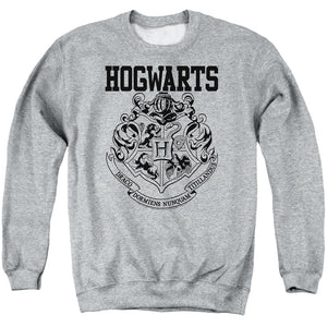AN OFFCIALLY LICENSED HARRY POTTER HOGWARTS ATHLETIC ADULT UNISEX CREWNECK SWEATSHIRT ATHLETIC HEATHER