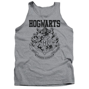 AN OFFCIALLY LICENSED HARRY POTTER HOGWARTS ATHLETIC ADULT UNISEX TANK TOP ATHLETIC HEATHER