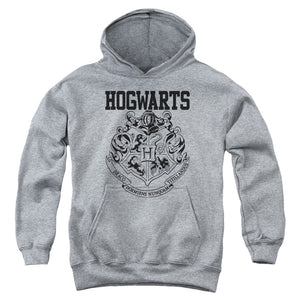 AN OFFCIALLY LICENSED HARRY POTTER HOGWARTS ATHLETIC YOUTH HOODIE ATHLETIC HEATHER