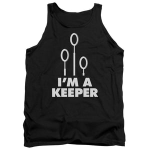 AN OFFCIALLY LICENSED HARRY POTTER KEEPER ADULT UNISEX TANK TOP BLACK