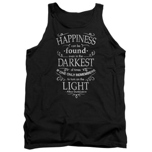 AN OFFCIALLY LICENSED HARRY POTTER HAPPINESS ADULT UNISEX TANK TOP BLACK