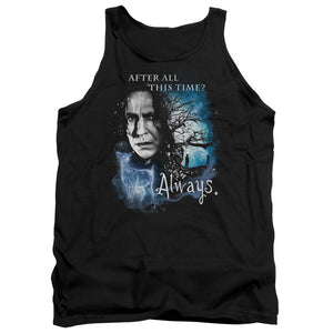 AN OFFCIALLY LICENSED HARRY POTTER ALWAYS ADULT UNISEX TANK TOP BLACK