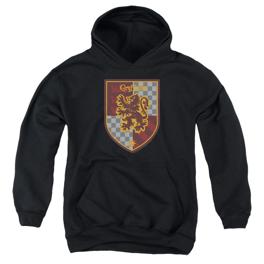 AN OFFCIALLY LICENSED HARRY POTTER GRYFFINDOR SHIELD CREST YOUTH HOODIE BLACK