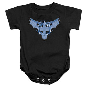AN OFFCIALLY LICENSED HARRY POTTER RAVENCLAW LEARNING WISDOM WIT BABY BODYSUIT BLACK