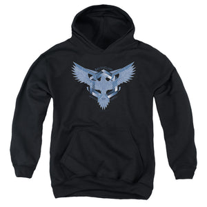 AN OFFCIALLY LICENSED HARRY POTTER RAVENCLAW LEARNING WISDOM WIT YOUTH HOODIE BLACK