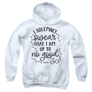 AN OFFCIALLY LICENSED HARRY POTTER UP TO NO GOOD 2 YOUTH HOODIE WHITE
