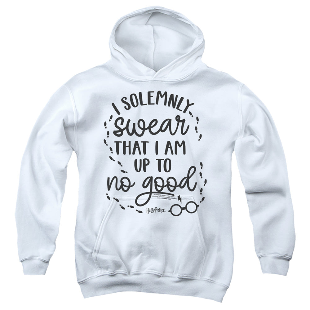 AN OFFCIALLY LICENSED HARRY POTTER UP TO NO GOOD 2 YOUTH HOODIE WHITE
