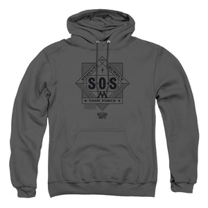 AN OFFCIALLY LICENSED HARRY POTTER WIZARDS UNITE SOS TASK FORCE ADULT UNISEX PULLOVER HOODIE CHARCOAL