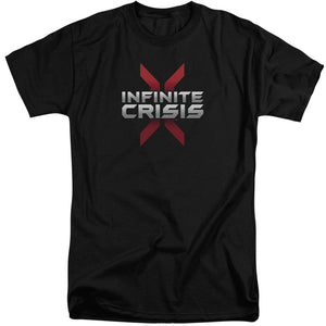 AN OFFCIALLY LICENSED INFINITE CRISIS LOGO MEN'S TALL FIT T-SHIRT BLACK