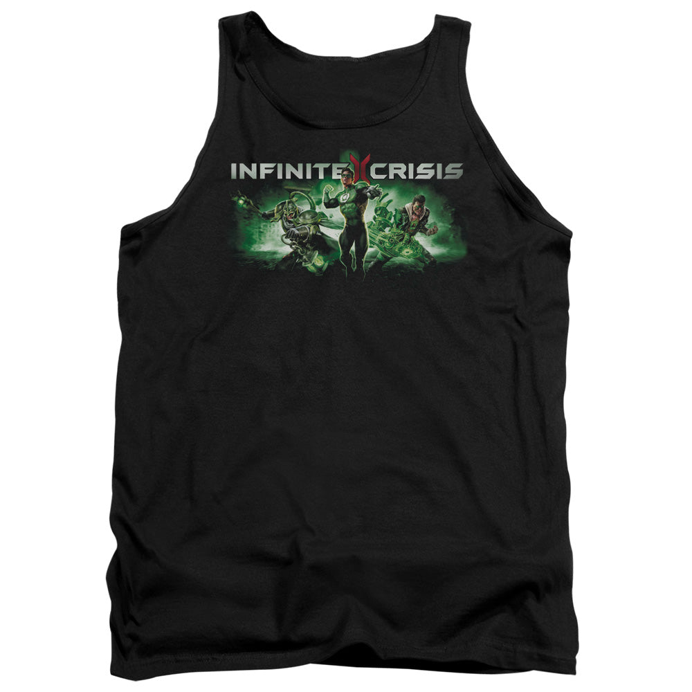 AN OFFCIALLY LICENSED INFINITE CRISIS IC GREEN ADULT UNISEX TANK TOP BLACK