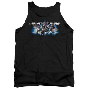 AN OFFCIALLY LICENSED INFINITE CRISIS IC BLUE ADULT UNISEX TANK TOP BLACK