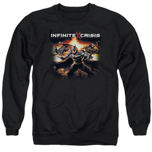 AN OFFCIALLY LICENSED INFINITE CRISIS BATMEN ADULT UNISEX CREWNECK SWEATSHIRT BLACK