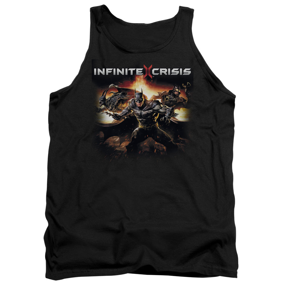 AN OFFCIALLY LICENSED INFINITE CRISIS BATMEN ADULT UNISEX TANK TOP BLACK