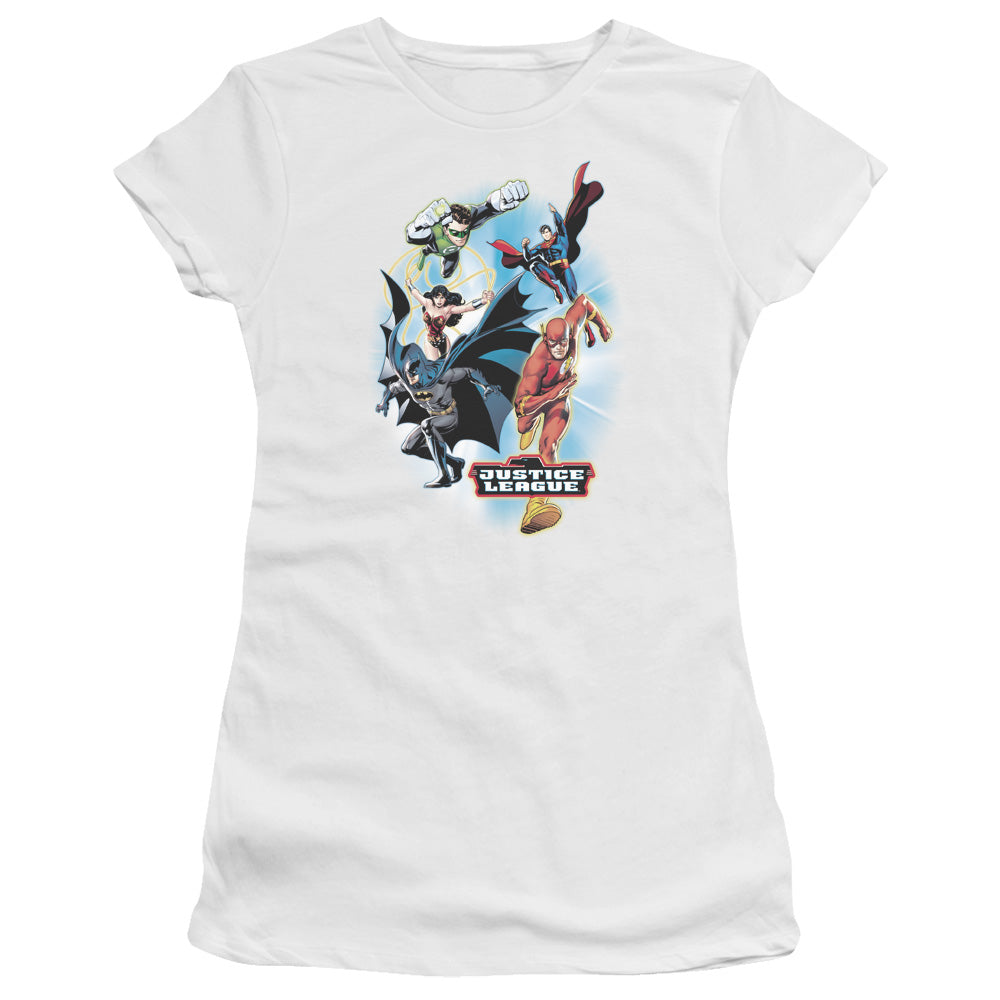 JLA At Your Service Licensed Women's T-Shirt Juniors LG