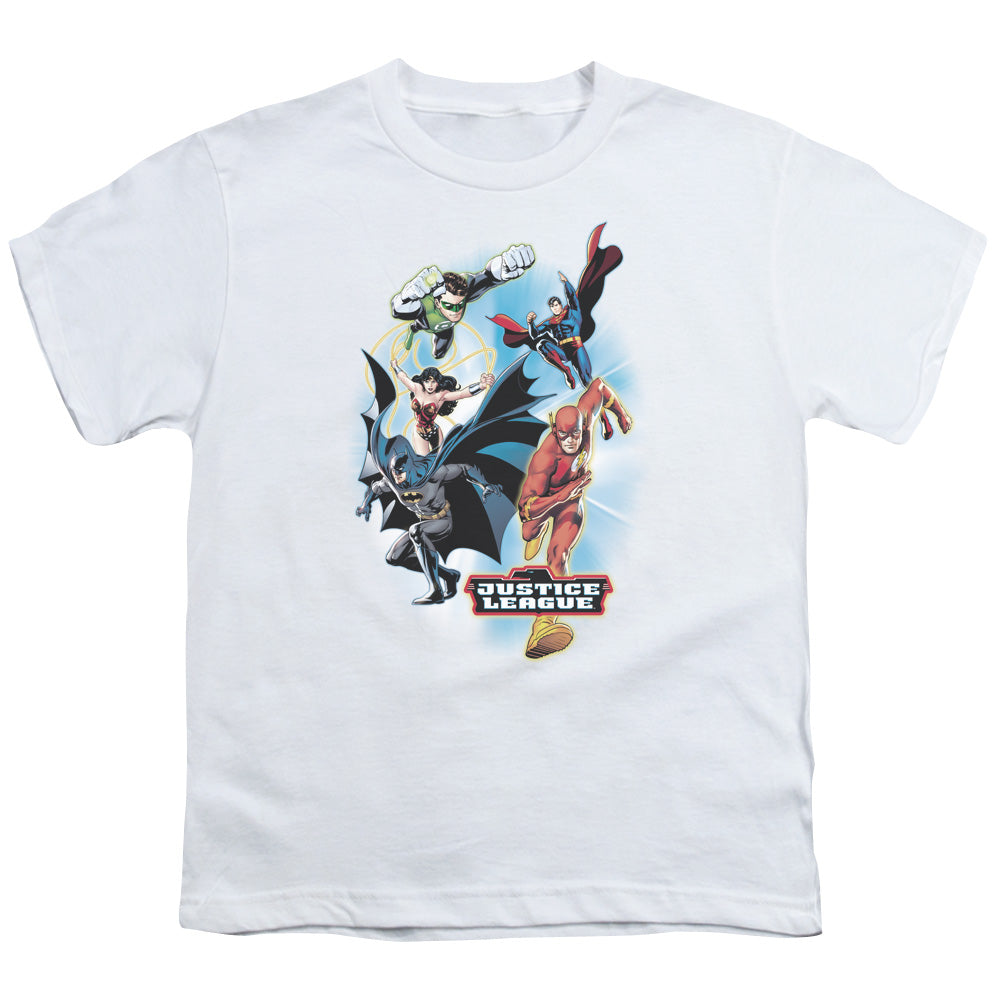 JLA At Your Service Licensed Kid's T-Shirt (Ages 4-7) XS-XL