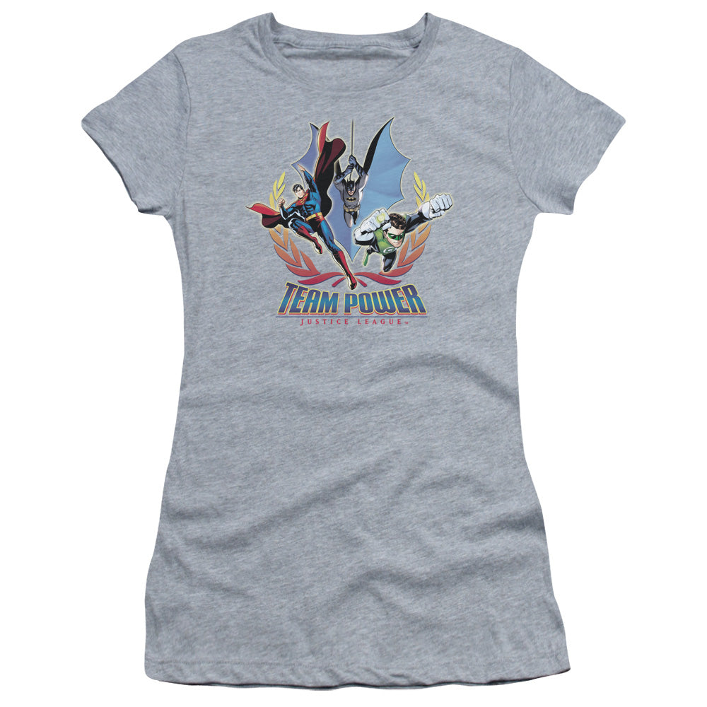 JLA Team Power Licensed Women's T-Shirt Juniors SM-XL