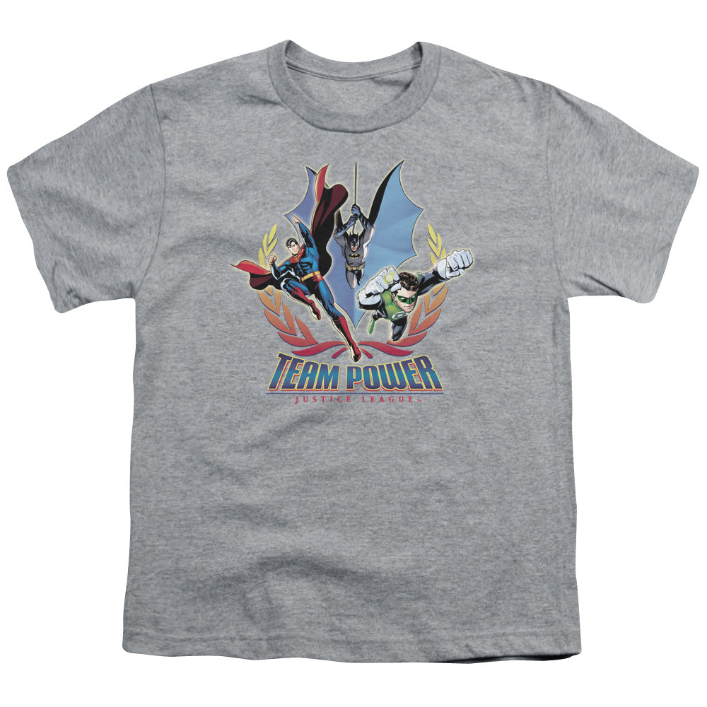 JLA Team Power Licensed Kid's T-Shirt (Ages 4-7) XS-XL