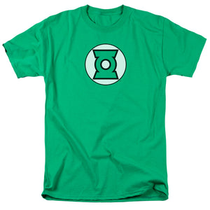 AN OFFCIALLY LICENSED JLA GREEN LANTERN LOGO MEN'S REGULAR FIT T-SHIRT KELLY GREEN