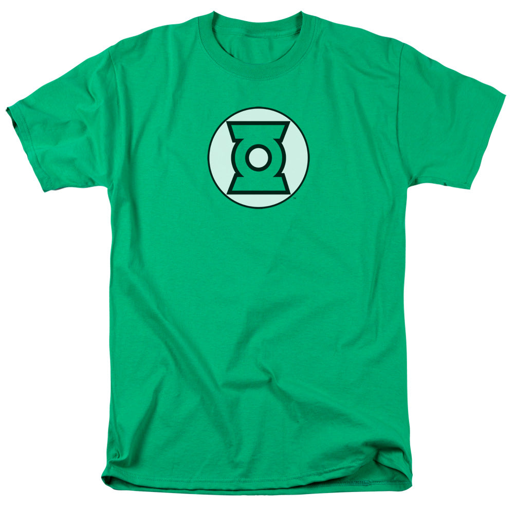 AN OFFCIALLY LICENSED JLA GREEN LANTERN LOGO MEN'S REGULAR FIT T-SHIRT KELLY GREEN