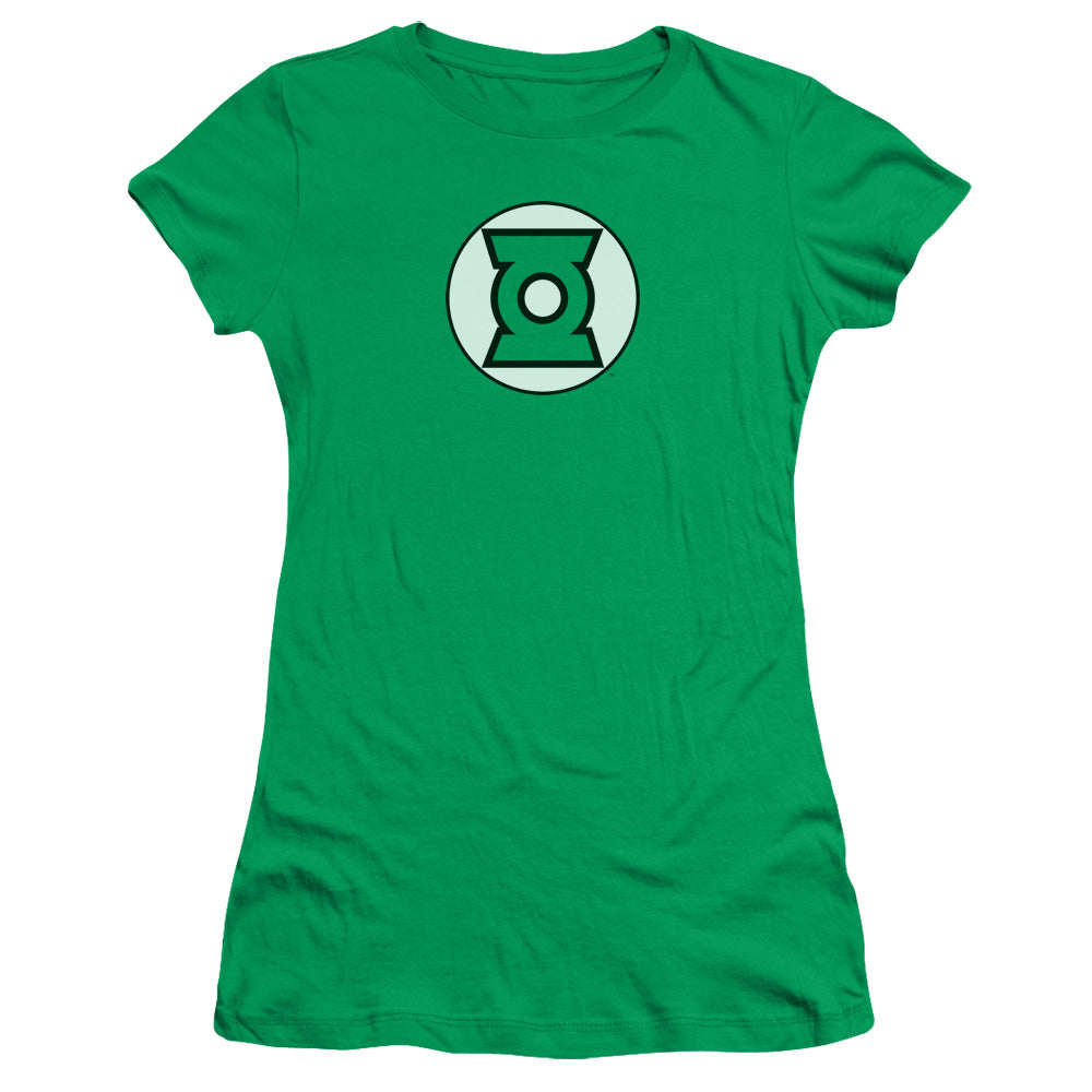 JLA Green Lantern Logo Licensed Women's T-Shirt Juniors MD-LG